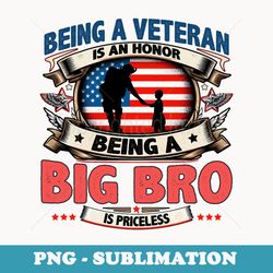 veteran big bro brother usa flag 4th of july - digital sublimation download file