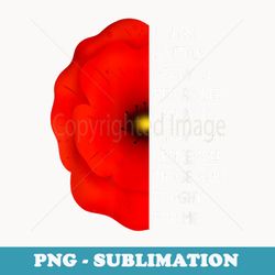 veterans day lest we forget red poppy flower usa memorial 23 - professional sublimation digital download