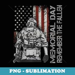 memorial day remember the fallen veteran military vintage - png sublimation digital download