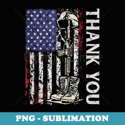 thank you patriotic s memorial day 4th of july us flag - elegant sublimation png download