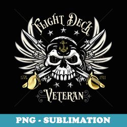 flight deck veteran skull naval aviation design - premium sublimation digital download