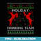 Holiday Drinking Team Reindeer Beer Wine Christmas T - Decorative Sublimation PNG File