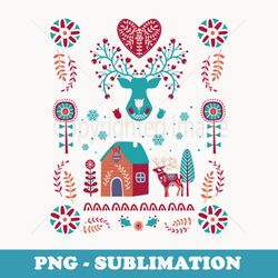 cottagecore christmas cottage core xmas hygge swedish nordic - vintage sublimation png download