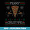 Merry Crustmas Ugly Christmas er Pizza Crust Lover - Instant PNG Sublimation Download