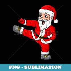 christmas santa claus karate funny boys pajama xmas - artistic sublimation digital file