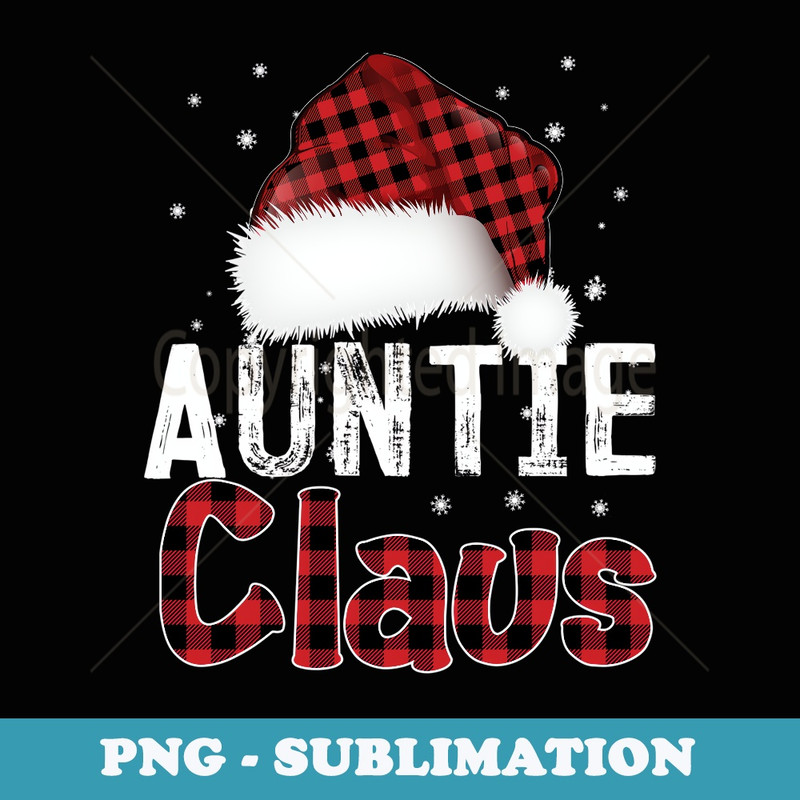 Fun Santa Hat Christmas Costume Family Matching Auntie Claus - Premium PNG Sublimation File