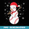 Cute Baseball Snowman Christmas Xmas s - Sublimation Digital Download