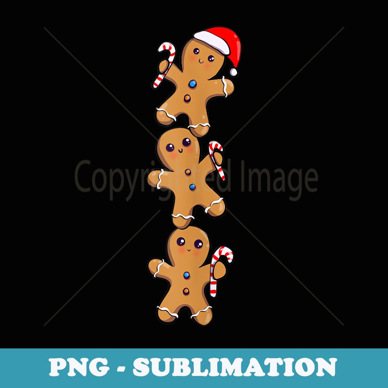 Family Baking Gingerbread Cookie Group Christmas - Premium Sublimation Digital Download