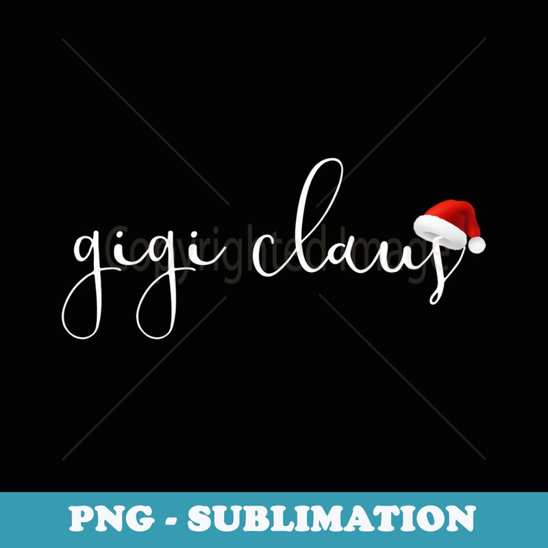 Gigi Claus Grandma For Christmas Santa Plaid - Trendy Sublimation Digital Download