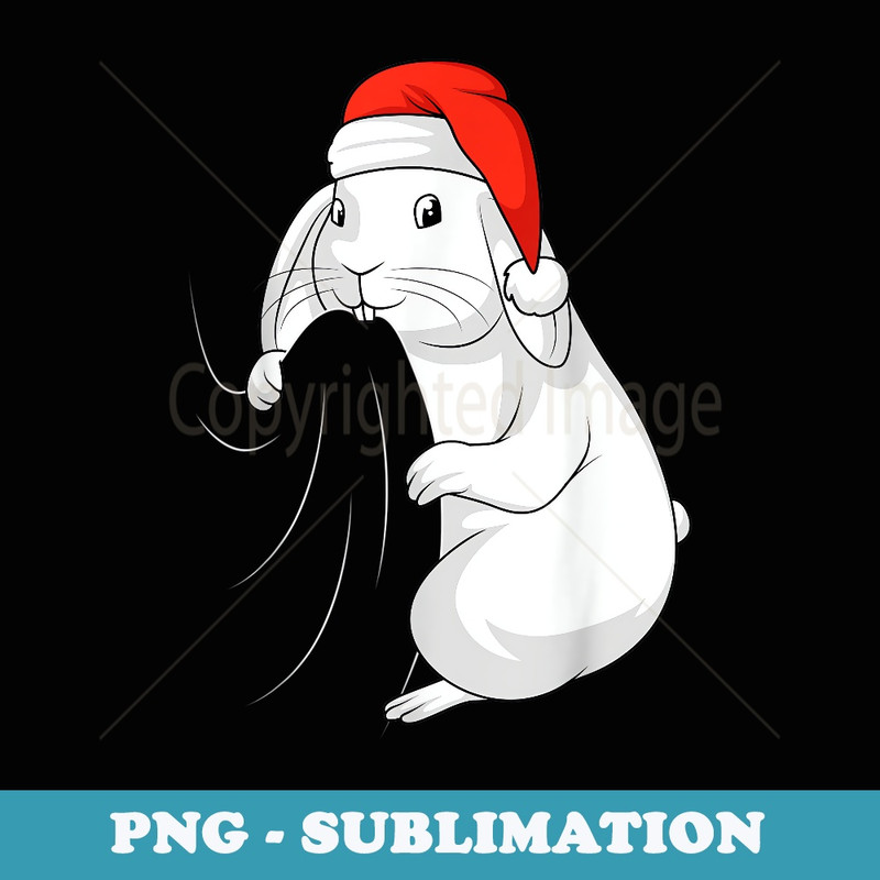 Rabbit Christmas Xmas Bunny Girls - Sublimation PNG File