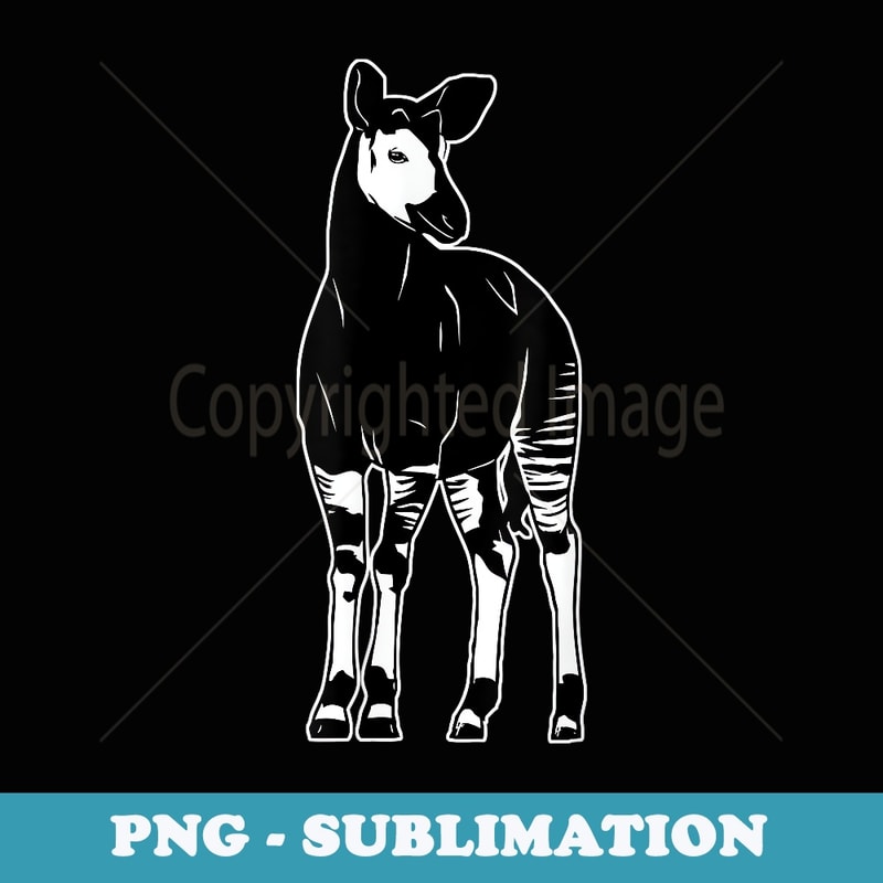 Funny Okapi - Signature Sublimation PNG File