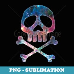 skull space pirate captain crossbones halloween party ahoy - sublimation digital download