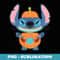 Disney Stitch Pumpkin Halloween - Signature Sublimation PNG File