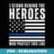 Thin Blue Line American Flag Police Support Blu Lives Matter - Special Edition Sublimation PNG File