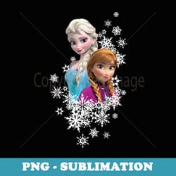 disney frozen anna and elsa snowflakes - creative sublimation png download