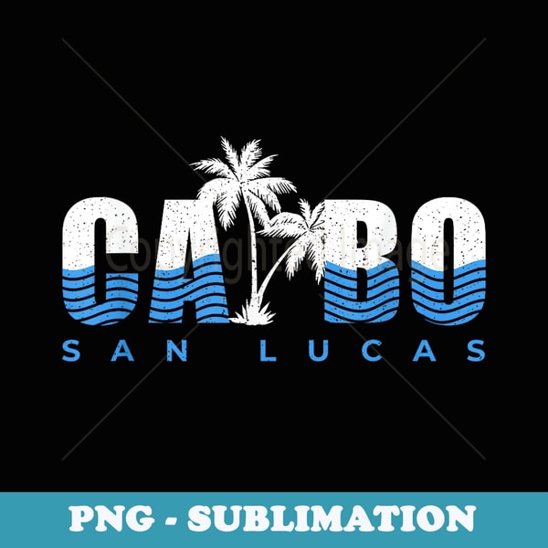 Cabo Lettering Cabo San Lucas Mexico Ocean Vibes Vintage Typography - Vinta | Inspire ...