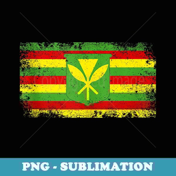 Kanaka Maoli Flag Pride Distressed Sovereign s - Premium Sublimation Digital Download