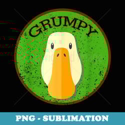 grumpy goose cute grumpy duck - premium png sublimation file