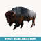 Cool Graphic Design Art Wild Nature American Bison - Trendy Sublimation Digital Download