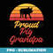 Proud Pig Grandpa Pig Owner Pig Farmer Pig Grandad - Professional Sublimation Digital Download