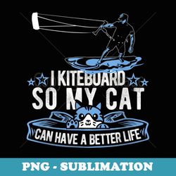 kitesurfer cat kiteboarder kitesurfing kiteboarding - professional sublimation digital download