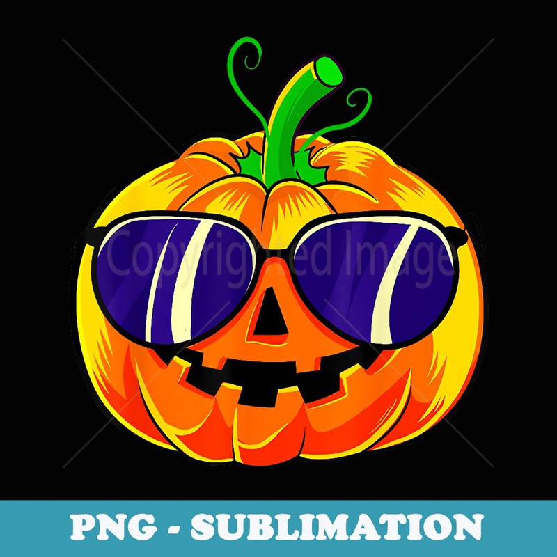 Cool Pumpkin Halloween Boys Girls - Special Edition Sublimation PNG File