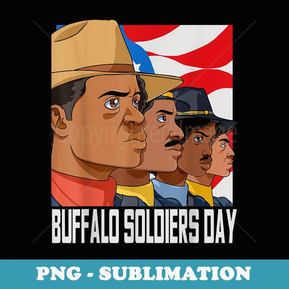 National Buffalo Soldiers Day July 28th Patriotic - Professional Sublimation Digital Download