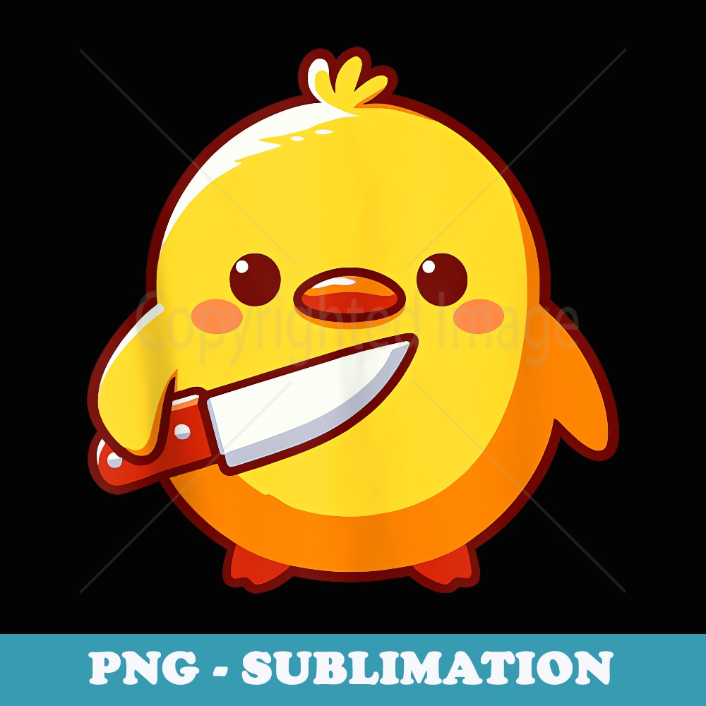 duck with knife meme chick with knife - Professional Sublimation Digital Download