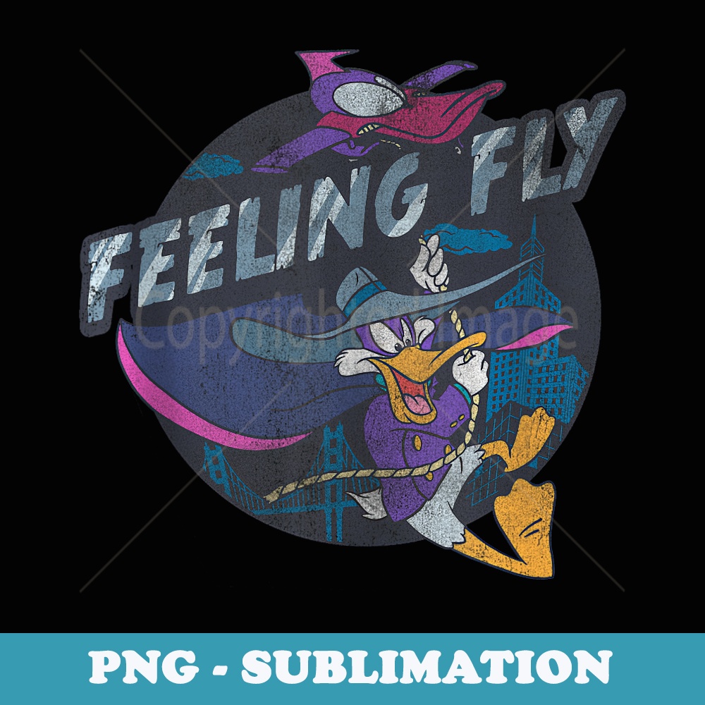 Disney Darkwing Duck Feeling Fly Portrait - PNG Sublimation Digital Download