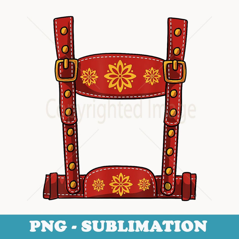 Oktoberfest Halloween Costume - Mens Lederhosen - Artistic Sublimation Digital File