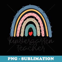 kindergarten teacher with rainbow design - exclusive png sublimation download