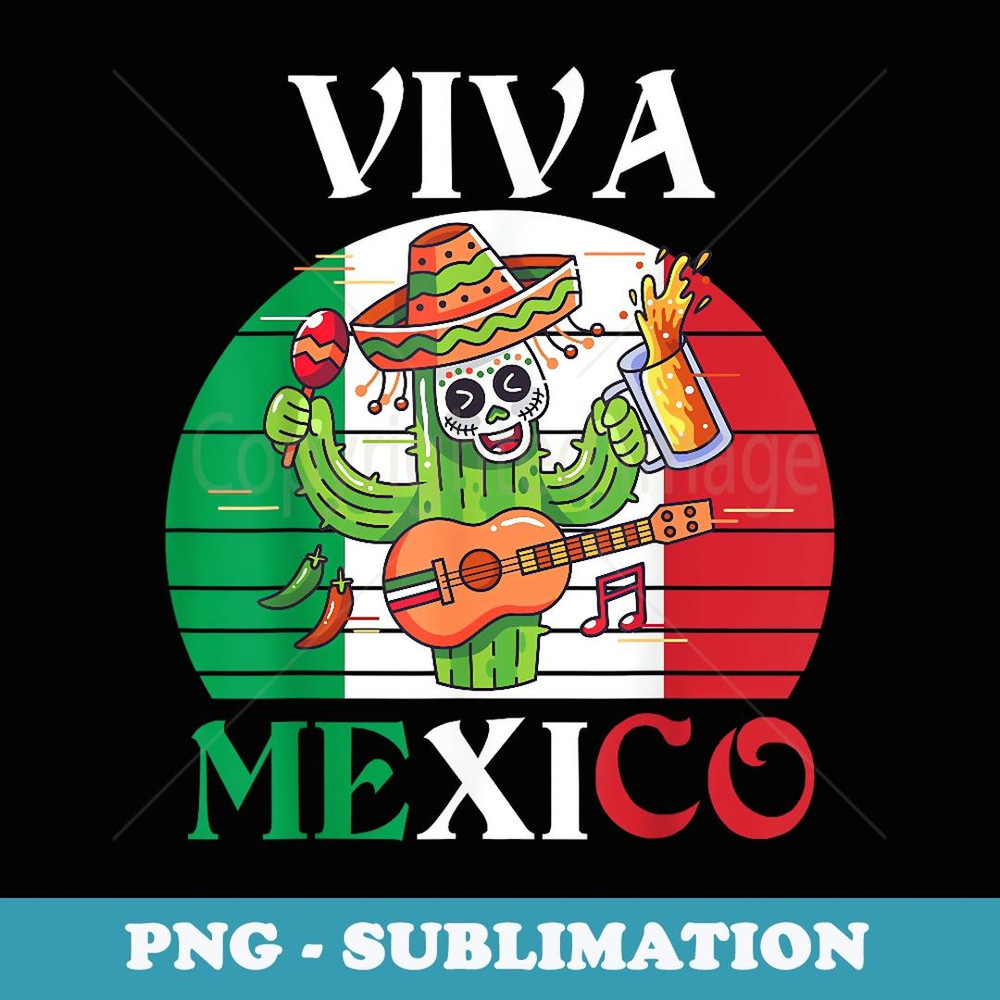 Viva Mexico- Girls Toddler Mexican Flag - Sublimation Digital Download