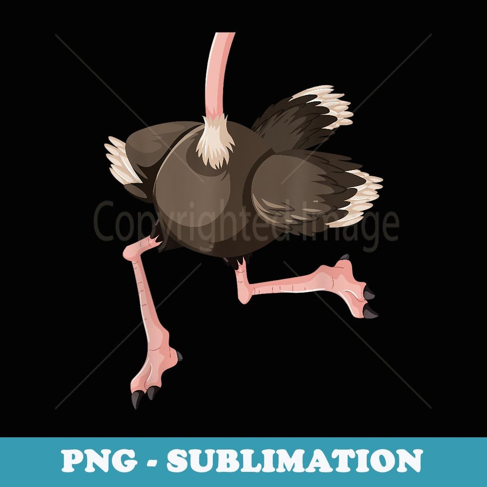 Easy Ostrich Halloween Ostrich Body Headless Ostrich Costume - Digital Sublimation Download File
