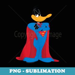 looney tunes super daffy - retro png sublimation digital download