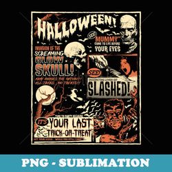 vintage horror movie s terror old time halloween - exclusive png sublimation download