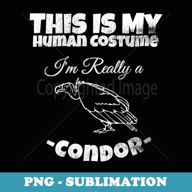 Condor Bird Human Costume Cute Christmas Costume - Decorative Sublimation PNG File
