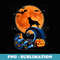s Cute Golden Retriever Pumpkin Halloween Horror Dogs Lover - Sublimation Digital Download