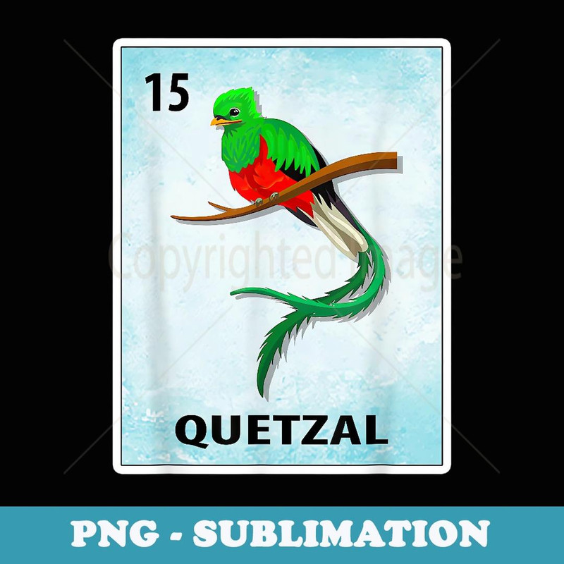 Quetzal Mexican Bird Cards - Aesthetic Sublimation Digital File