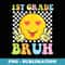 Cute Emotion Face Happy Student Back School 1st Grade Bruh - Aesthetic Sublimation Digital File