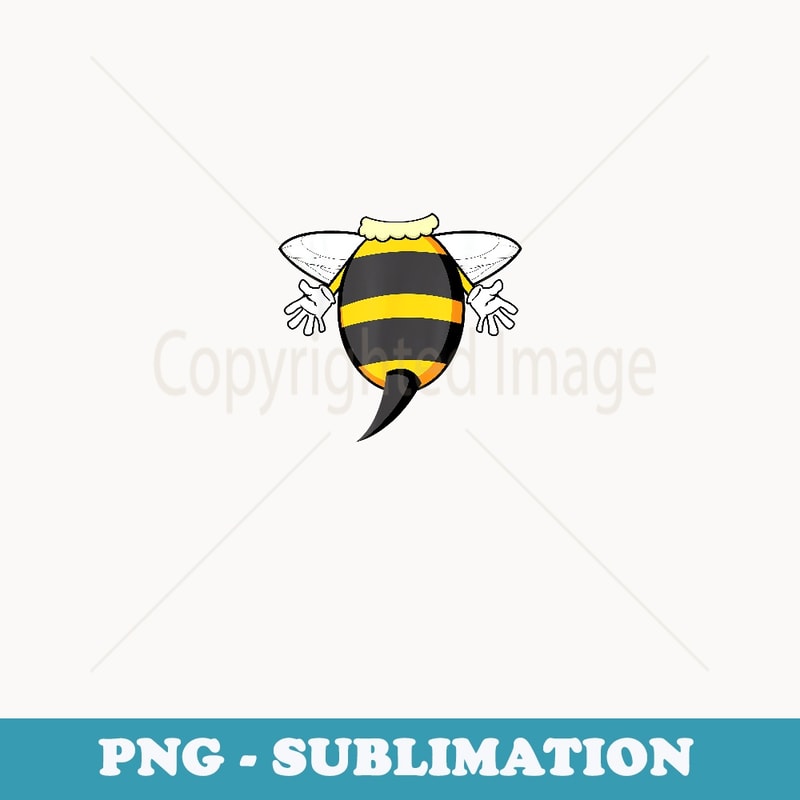 Funny Bee Costume Easy - Honeybee Halloween Cheap - Artistic Sublimation Digital File