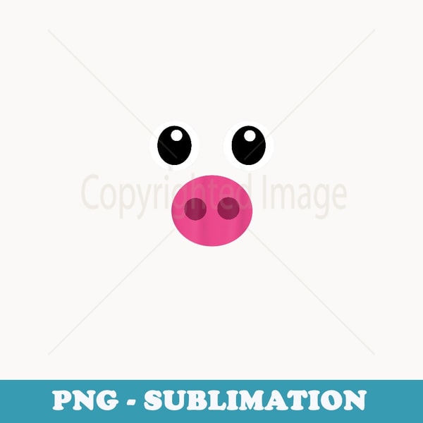 Pig disguise pig funny carnival fancy dress costume - Instant Sublimation Digital Download