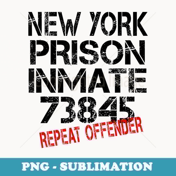 Halloween New York Prisoner Party Costume T - Artistic Sublimation Digital File