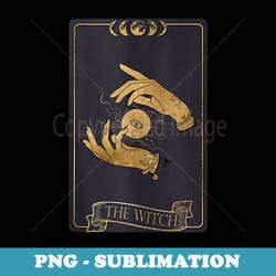 vintage tarot card the witch for halloween gothic - sublimation png file