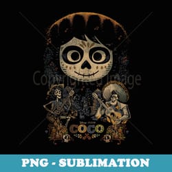 disney pixar coco miguel & musical scene - instant sublimation digital download