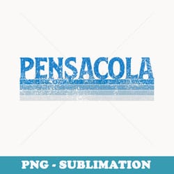 vintage 1980s style pensacola florida - decorative sublimation png file