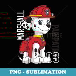 paw patrol marshall 03 - elegant sublimation png download