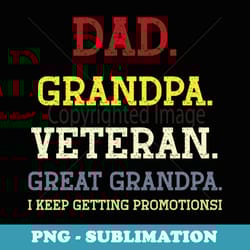 fathers day dad grandpa veteran great grandpa from grandkids - professional sublimation digital download