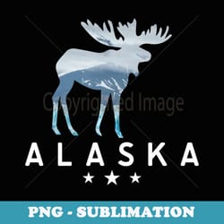 the moose is loose alaska moose - vintage sublimation png download