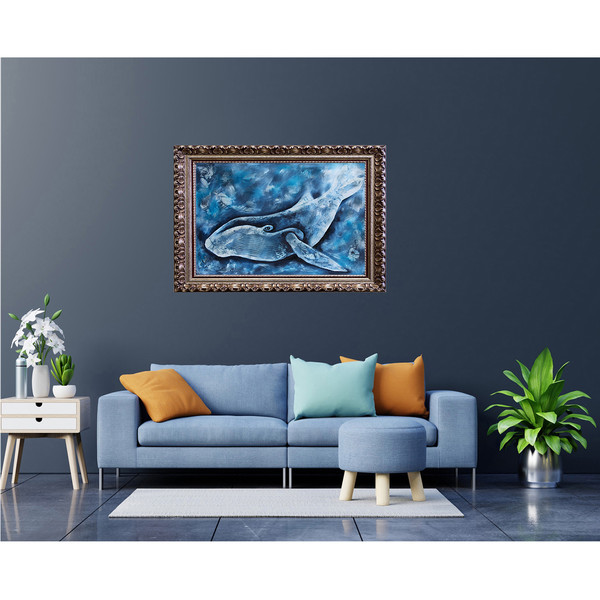 Whale Painting Fish Original Art Underwater Wall Art Maritime Artwork — копия (4) — копия — копия.jpg