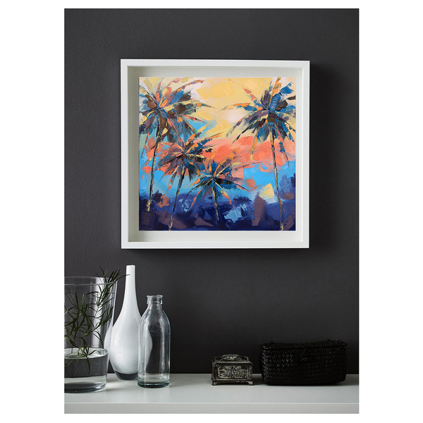 Palm Tree Painting Landscape Original Art Impasto Artwork Oil Canvas — копия (5).jpg